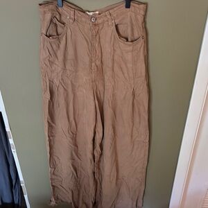 We The Free  old west Wide Leg Pants - Tan